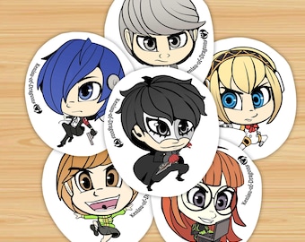 Persona P3/P4/P5 Sticker Set – Waterproof 3-Inch Vinyl Decals