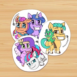 MLP G5 Sticker Set – Waterproof 3-Inch Vinyl Decals