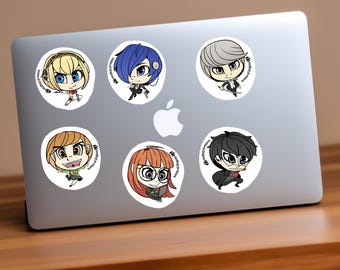 Persona P3/P4/P5 Sticker Set – Waterproof 3-Inch Vinyl Decals