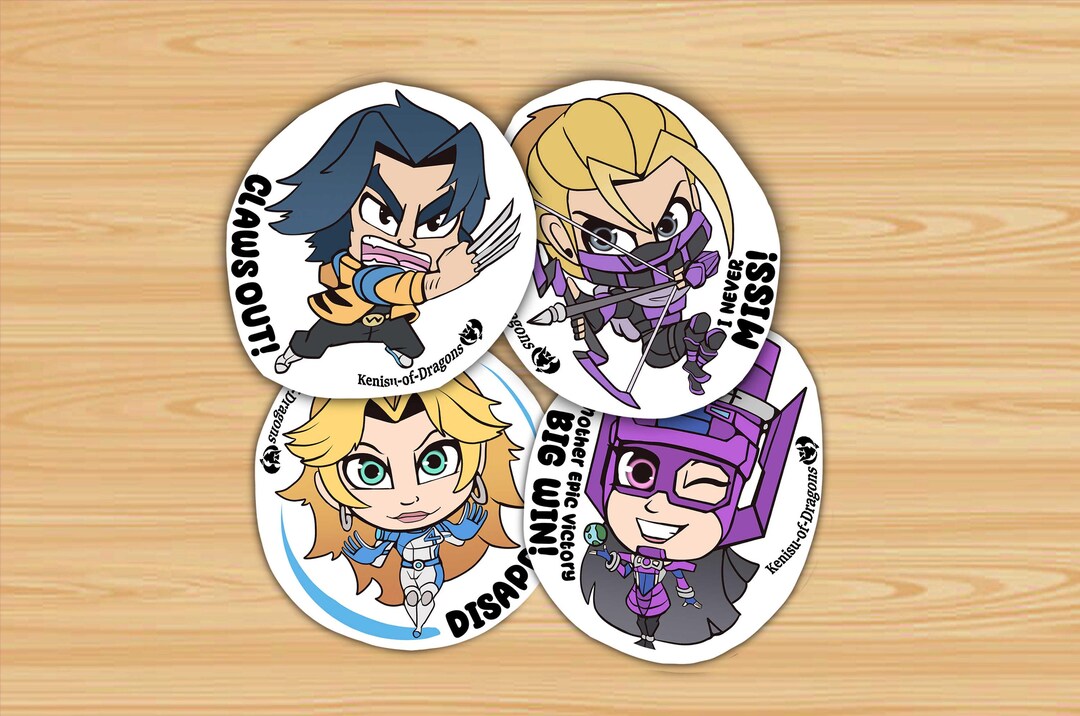 Rivals Sticker Marvel Rivals Sticker Set Vol 2– Waterproof 3-inch Vinyl Decals ...