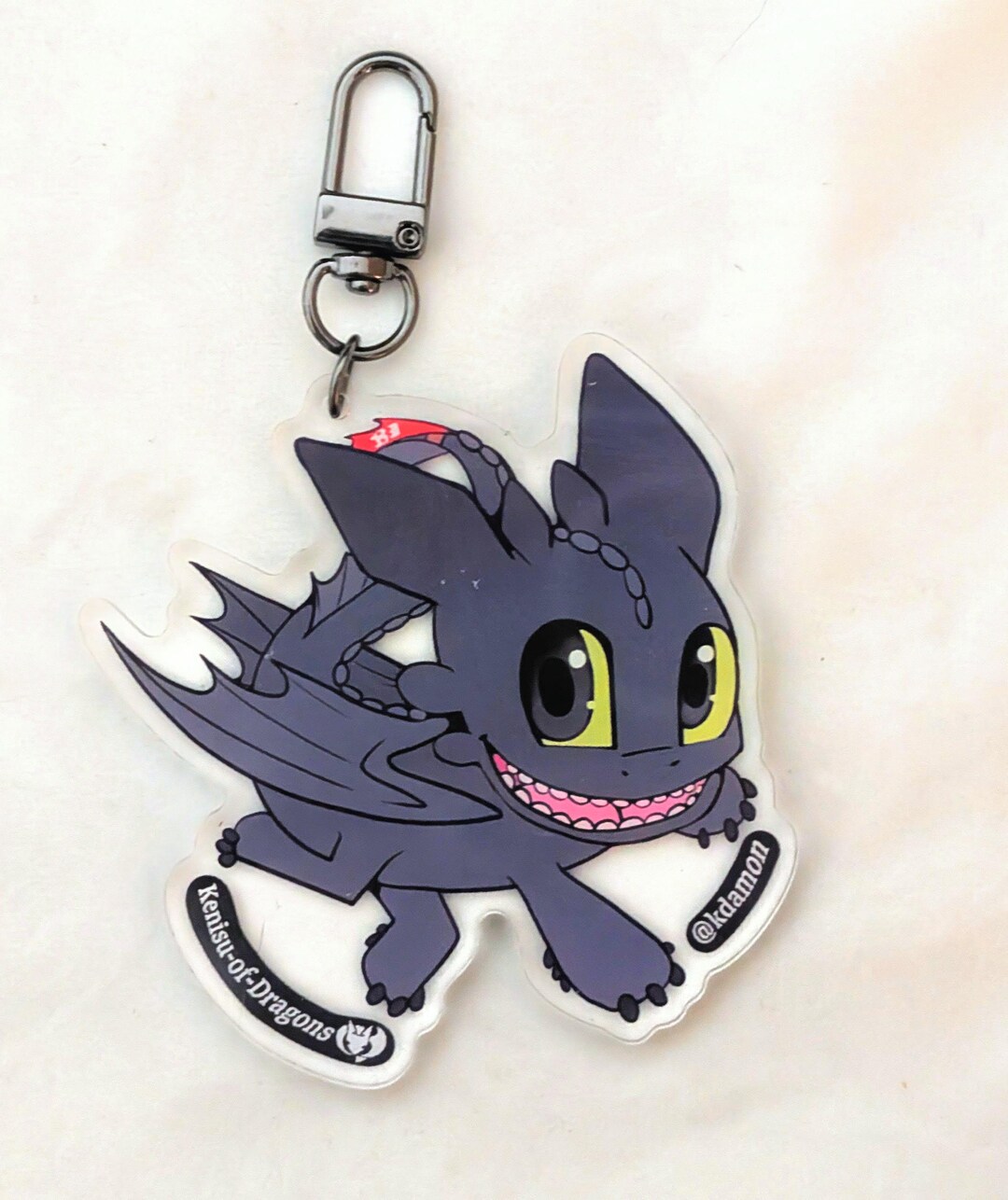 Toothless Keychain How to Train Your Dragon HTTYD - 3-inch Double-sided ...