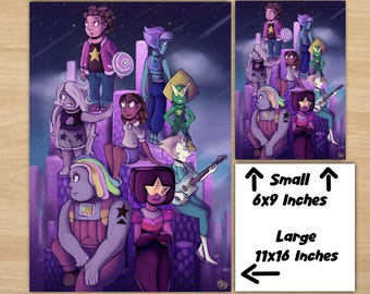 Steven Universe Poster Print - 6x9 inch Light Cardstock Plain