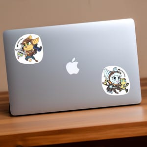 Ratchet & Clank Sticker Set – Waterproof 3-Inch Vinyl Decals