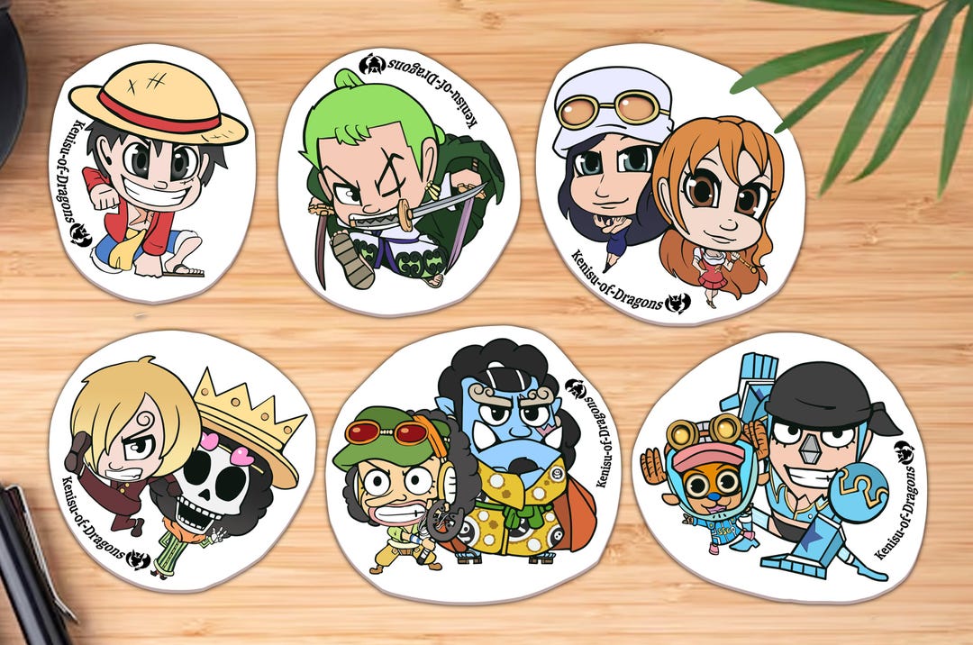 One Piece Strawhat Crew Waterproof Stickers - Etsy