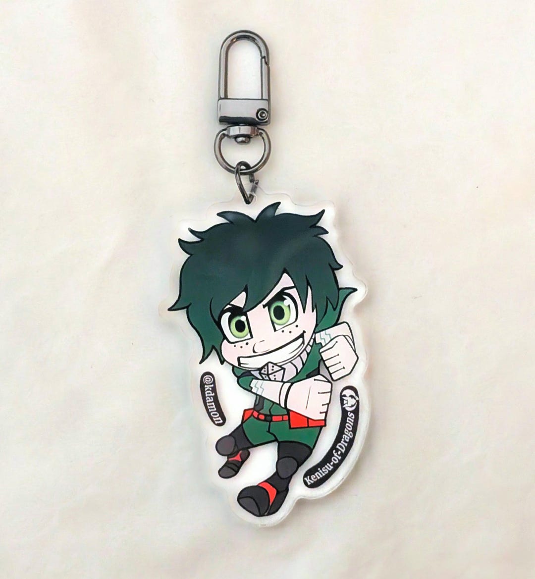 Deku Keychain MHA - 3-inch Double-sided Acrylic - Etsy
