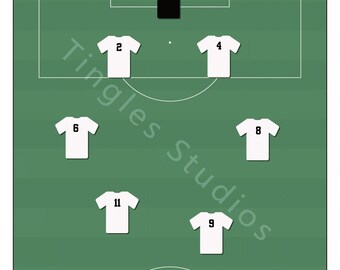 7-a-side Tactics Card | 2-2-2 | Standard Edition