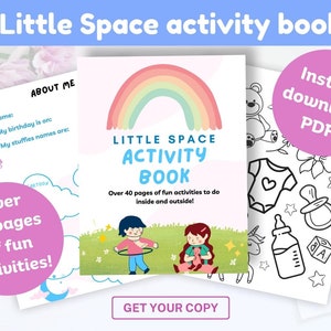 Little Space Activity Book | PDF, fun activities for age regression, SWF Agere