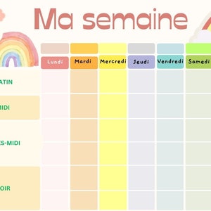 Ma semaine