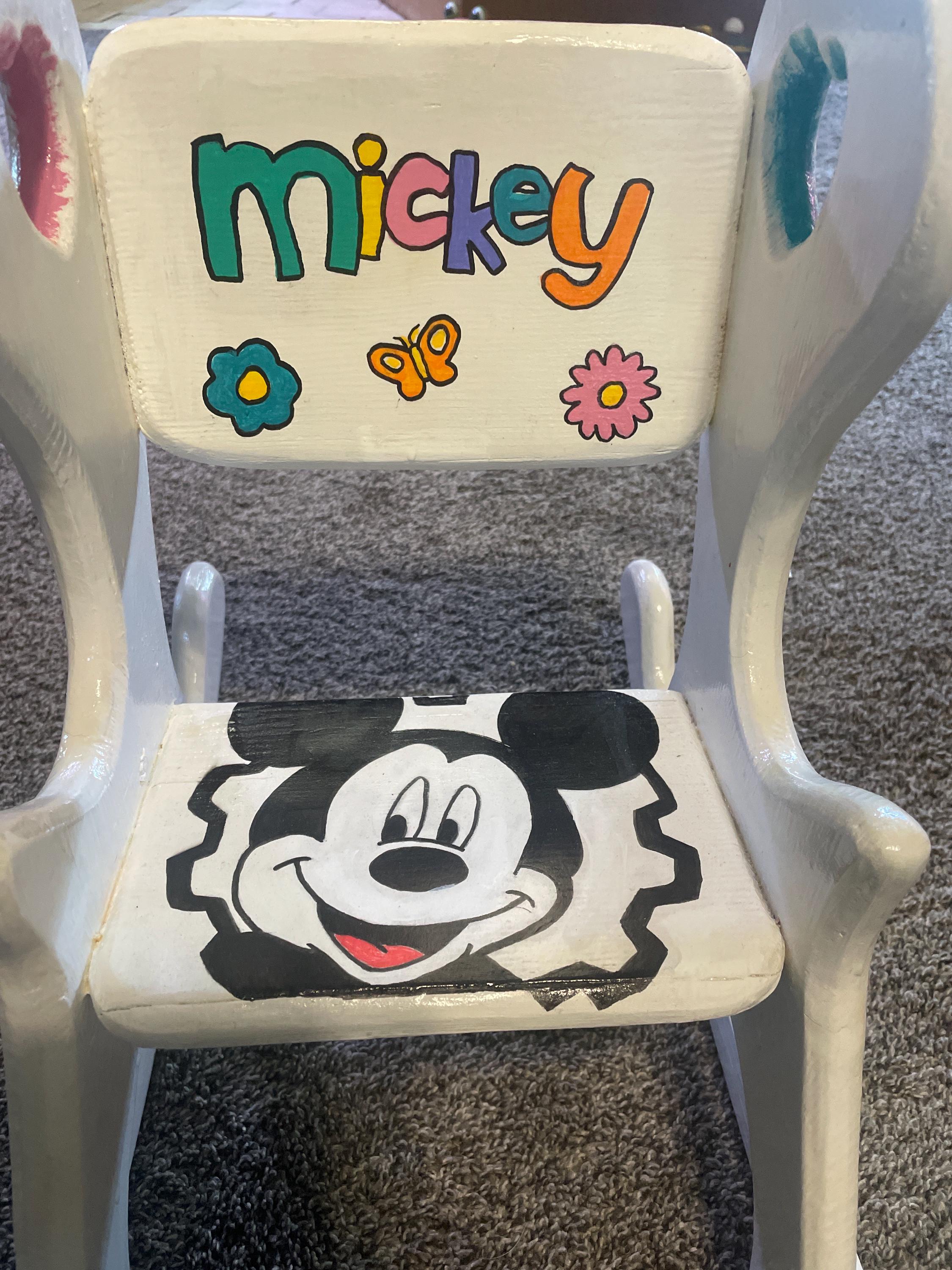 Toddler Mickey Mouse Rocking Chair - Etsy