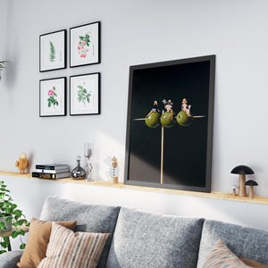 Dirty Martini Olive Print: Trendy Bar Cart Decor (Digital Download image 4