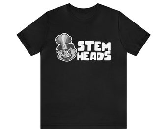 STEMheads Classic T-shirt with Black&White Logo | teen youth inspiration STEMheads YouTube Utah tech companies explore tech STEM learning