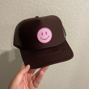 Smiley Face western trucker hat