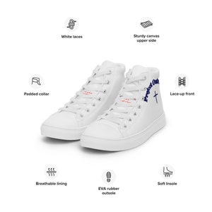 Men’s high top canvas shoes