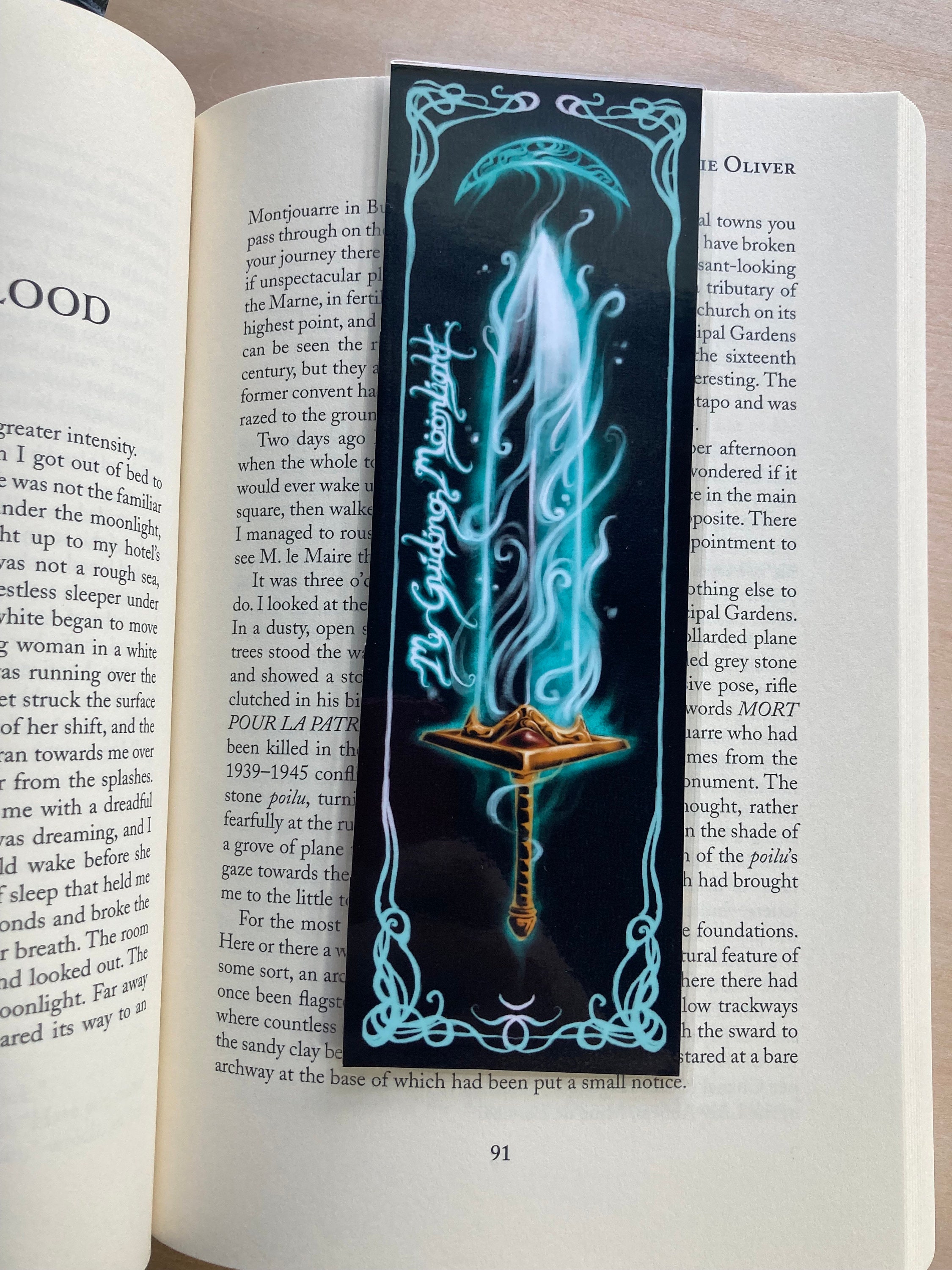 Moonlight Greatsword Bookmark - Waterproof Laminated Dark Fantasy Souls ...