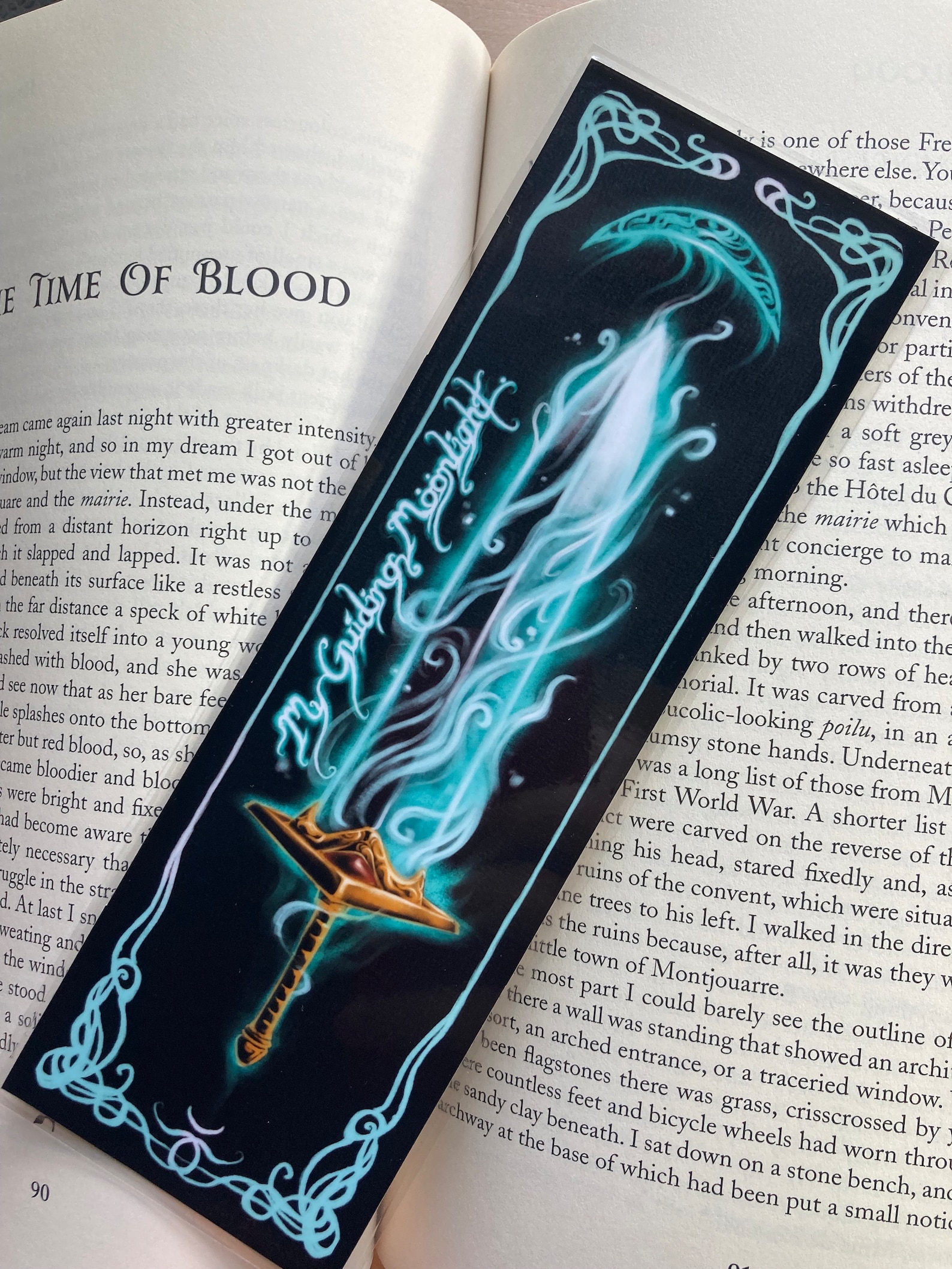 Moonlight Greatsword Bookmark - Waterproof Laminated Dark Fantasy Souls ...