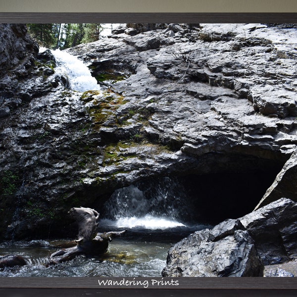 Donut Falls in Utah | Waterfall Wall Art, Nature Prints,Travel Prints, Utah Photography, Printable wall art, Instant Digital Download | #S33