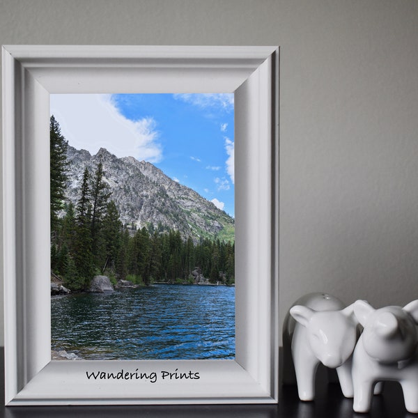 Jenny Lake in Grand Tetons | Wall Art, Nature Prints, Travel Prints, WY Photography, Printable wall art, Instant Digital Download | #S27