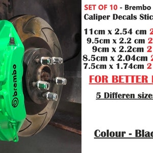 12 Brembo Brake Caliper Decals freeshipping - Snap Decal