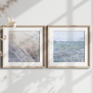 Two printable wall pictures, &quot;Pastel Baltic Sea II&quot;, digital nature photo, instant download, home decoration, art to print yourself