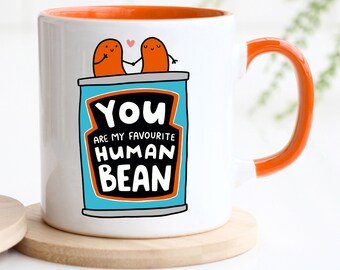 Christmas Mug | My Favourite Human Bean | Secret Santa Gift | Christmas gifts | gift ideas for christmas Christmas eve mug | gift for her