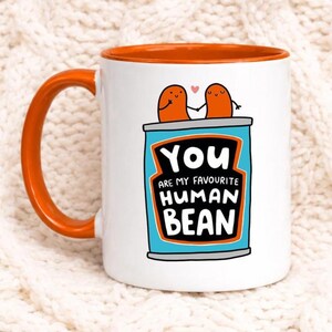 Taza con forma de frijol humano, bonito regalo de San Valentín