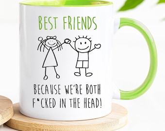 Regalo para mejor amigo / Taza para mejores amigos / Regalo para mejor amigo / Para mejor amigo / Regalo de amistad con juego de palabras divertido / Cumpleaños de mamá o como regalo de San Valentín
