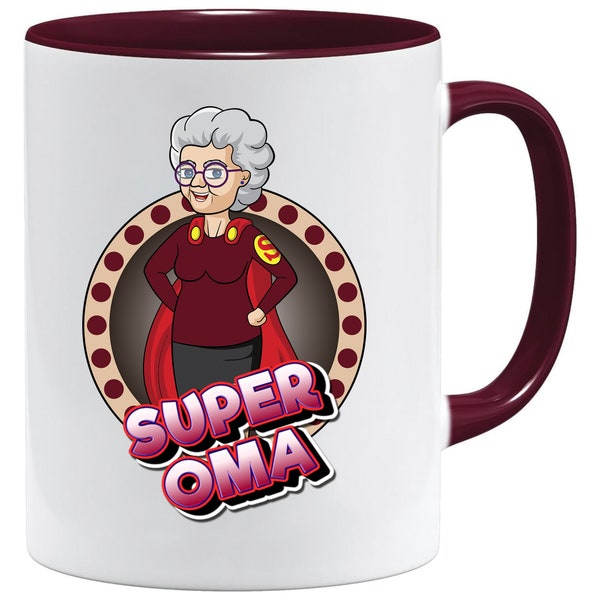 Superhero Tasse |Becher|Mug Super Mama/Papa/Opa/Oma/Tante/Onkel/Bruder/Schwester|Schöne und lustige Kaffeetasse als  - Geschenkidee Geschenk