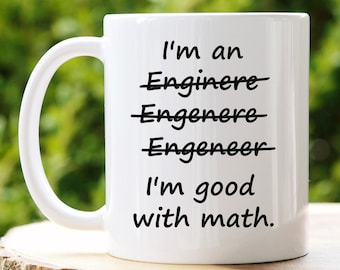 Taza de ingeniero: regalo matemático divertido para ingenieros