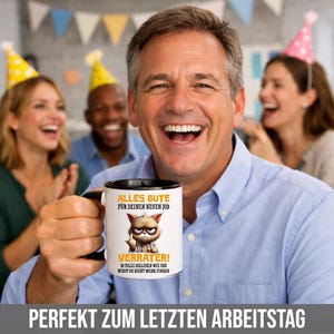 Lustige Abschiedstasse für Kollegin | Alles Gute Verräter – Ironischer Bürohumor zum Jobwechsel image 2