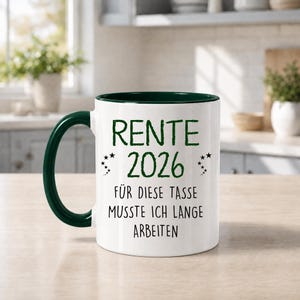 Rente 2026 Tasse – Lustiges Geschenk zum Ruhestand für Kollegen image 1