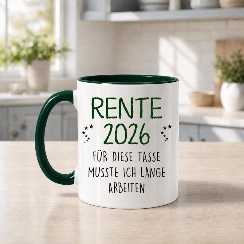 Rente 2026 Tasse – Lustiges Geschenk zum Ruhestand für Kollegen image 1