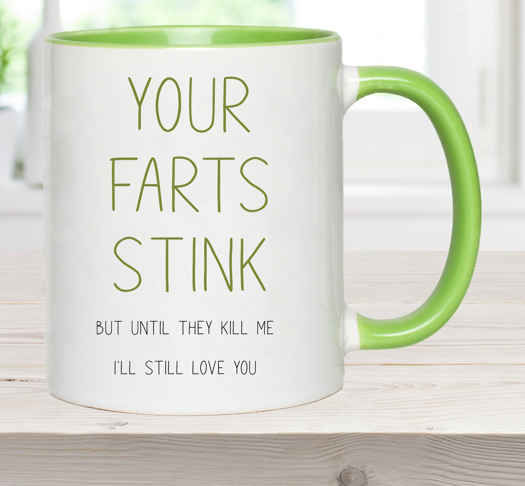 Fart Mug | Your farts stink |  Gift For Boyfriend or Girlfriend | Valentine gifts for him or her Coffee Mug Tea Cup Joke Present funny gifts