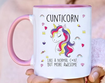 Cunticorn Mug – Funny Rude Unicorn Gift for Friends or Coworkers