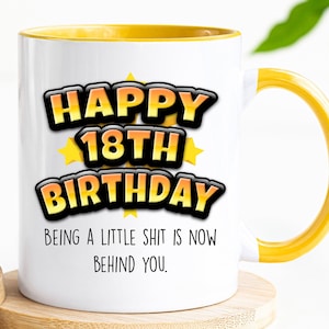 18th birthday mug | 18th birthday gift | gift for 18th birthday | 18th birthday coffee mug | Happy 18th Birthday Present | Gifts for son