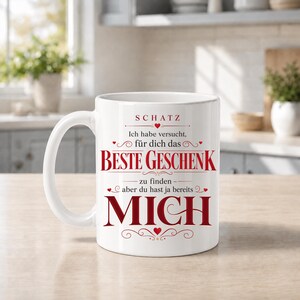 Schatz Tasse mit Spruch – Lustiges Geschenk für Partner image 1