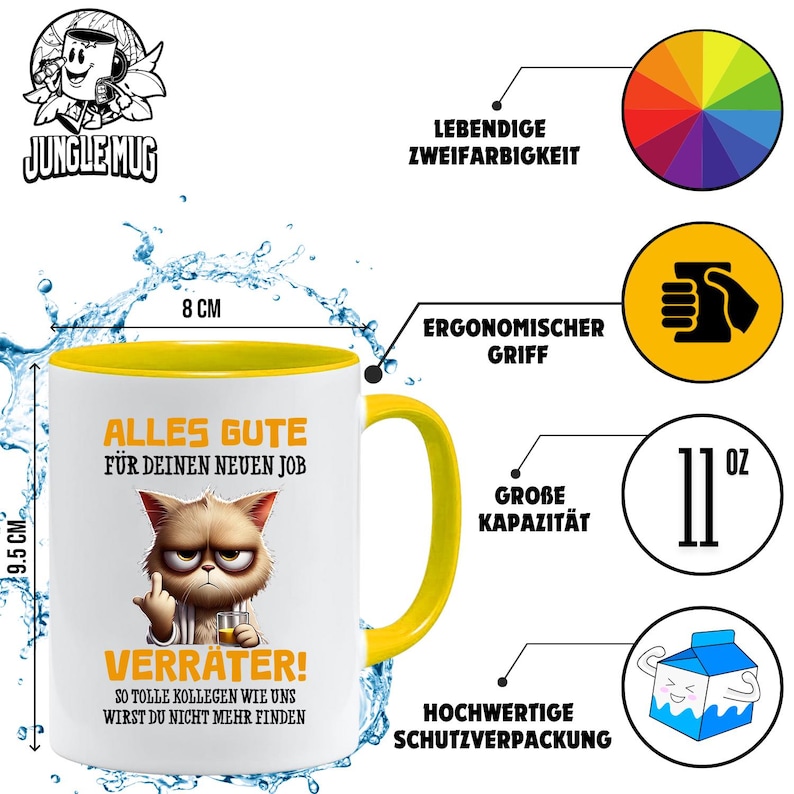 Lustige Abschiedstasse für Kollegin | Alles Gute Verräter – Ironischer Bürohumor zum Jobwechsel image 5
