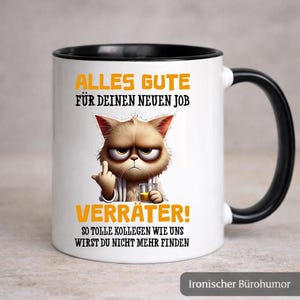 Lustige Abschiedstasse für Kollegin | Alles Gute Verräter – Ironischer Bürohumor zum Jobwechsel image 3