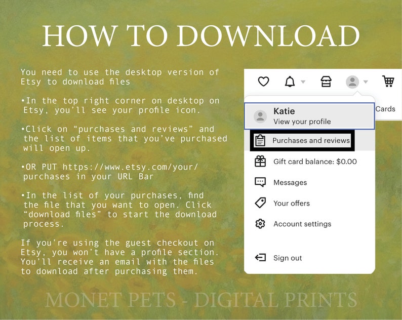 Golden Doodle Dog Floral Field Painting Digital Download Printable