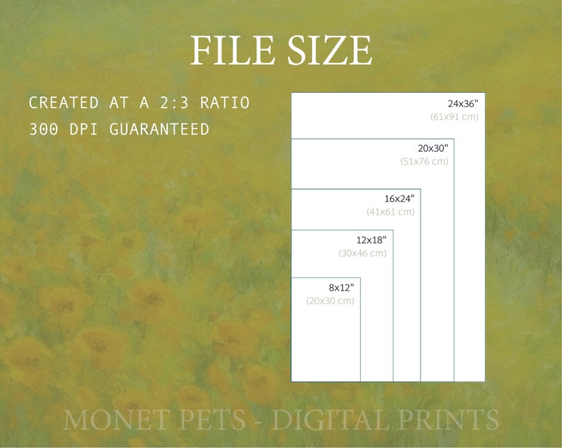 Golden Doodle Dog Floral Field Painting Digital Download Printable