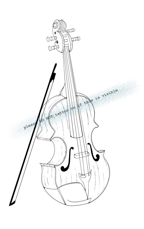 Tattoo Violin Vector Stylized Musical Instrument Stock Vector (Royalty  Free) 32452552 | Shutterstock