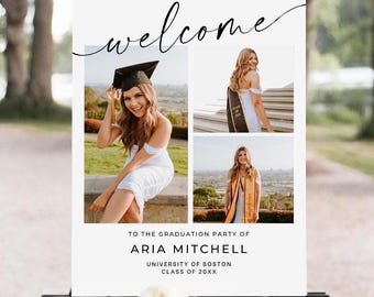 Arch Graduation Welcome Sign, Graduation Yard Sign, Grad Party Decor, Grad Sign, Grad Party Sign, Graduation Decorations, Graduation Sign