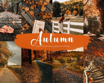 12 Autumn Lightroom Presets, Lightroom Mobile Presets, Desktop Presets, Fall Presets Lightroom, Influencer Presets, Autumn Presets