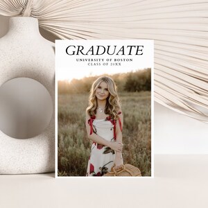 Modern Graduation Decorations, Graduation Invitation 2024, Graduation Announcement 2024, Graduation Party Invite, Graduation Invite Template