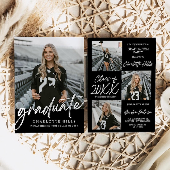 Graduation Announcement 2026, Graduation Invitation, Graduation Decorations, Modern Grad Invite, Graduation Party, High School Graduation