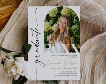 Graduation Party Invite, High School Senior Grad Invite 2026, Graduation Invitation, Grad Party Card, College Grad Card, Grad Announcement