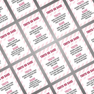 Truth or Dare Baby Shower Edition, Pink Baby Shower, Baby Shower Bundle