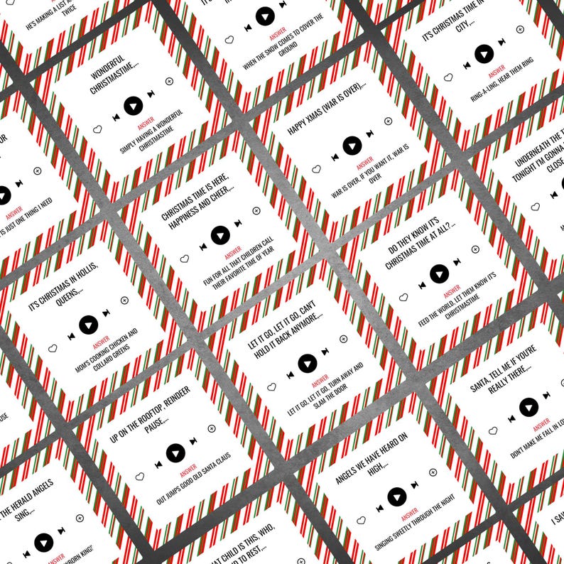 Christmas Party Games, Christmas Trivia, Finish the Lyrics, Christmas