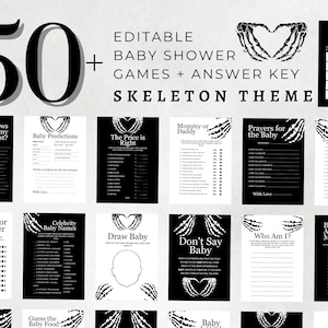Gothic Baby Shower, Halloween Baby Shower Games, Fall Baby Shower, Baby Shower Bingo, Baby Shower Games, Baby Shower Save The Date