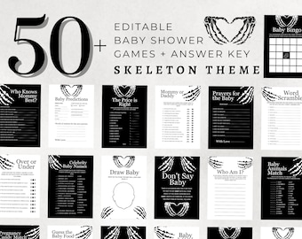 Gothic Baby Shower, Halloween Baby Shower Games, Fall Baby Shower, Baby Shower Bingo, Baby Shower Games, Baby Shower Save The Date