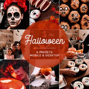 HALLOWEEN Lightroom presets, griezelige presets, herfst presets, Halloween presets, Lightroom mobiele presets, desktop preset, influencer presets